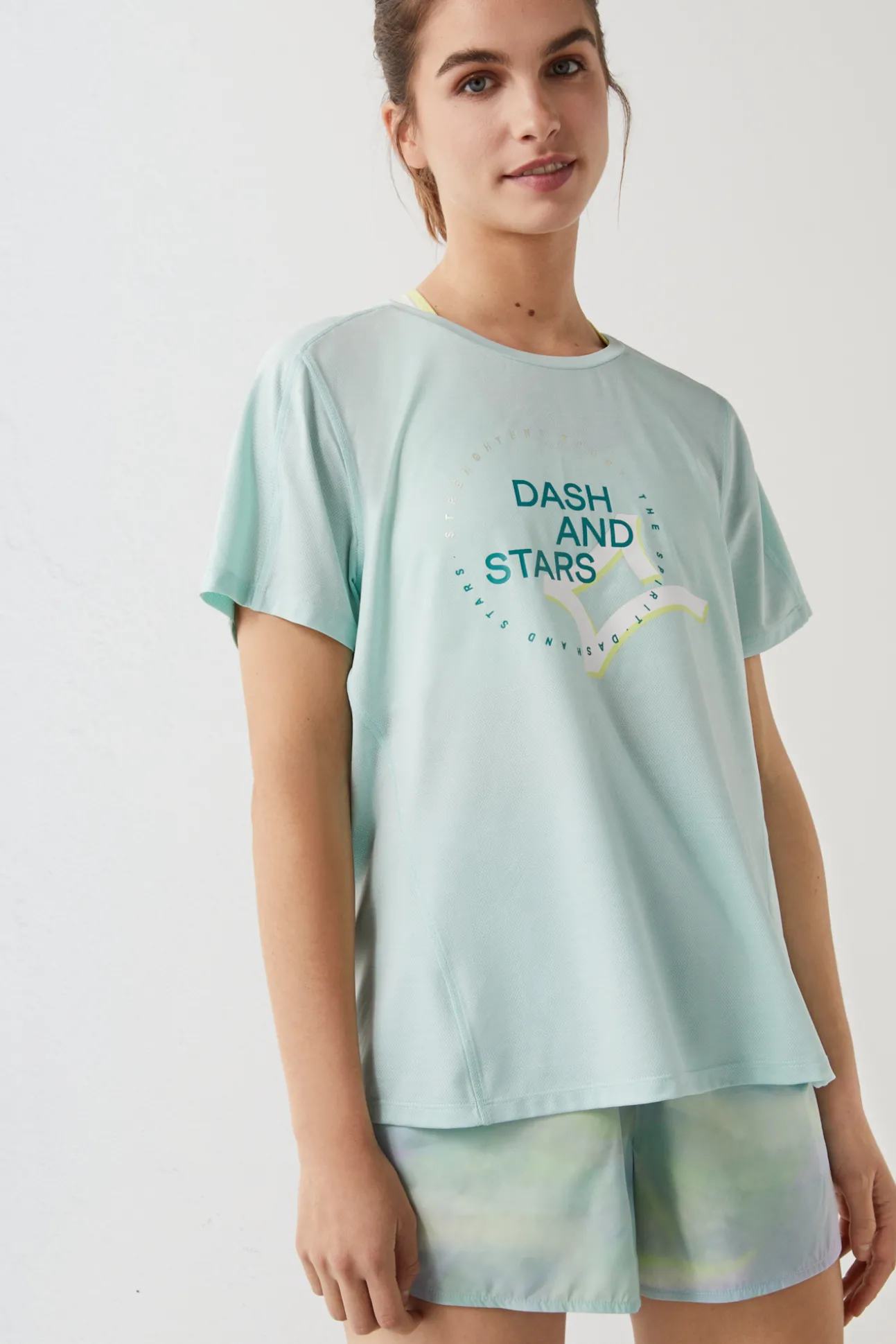 Camiseta Tejido Tecnico Logo Azul