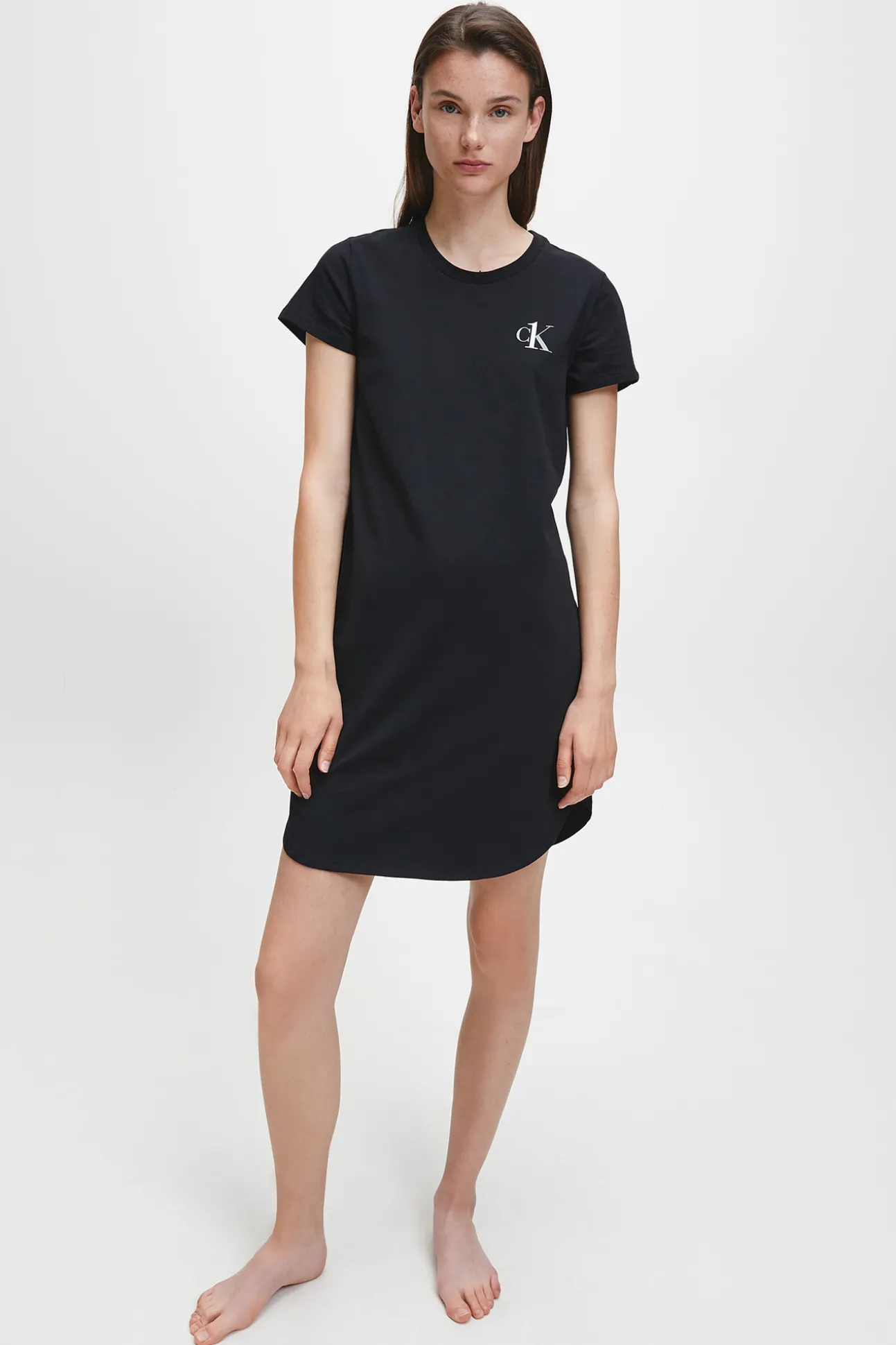 Camison De Algodon Con Logotipo De Calvin Klein