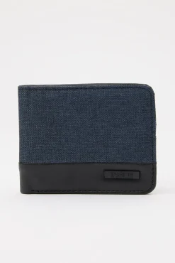 Cartera Lona Azul Hombre