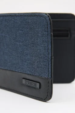 Cartera Lona Azul Hombre