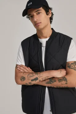 Chaleco Acolchado Cuello Bomber
