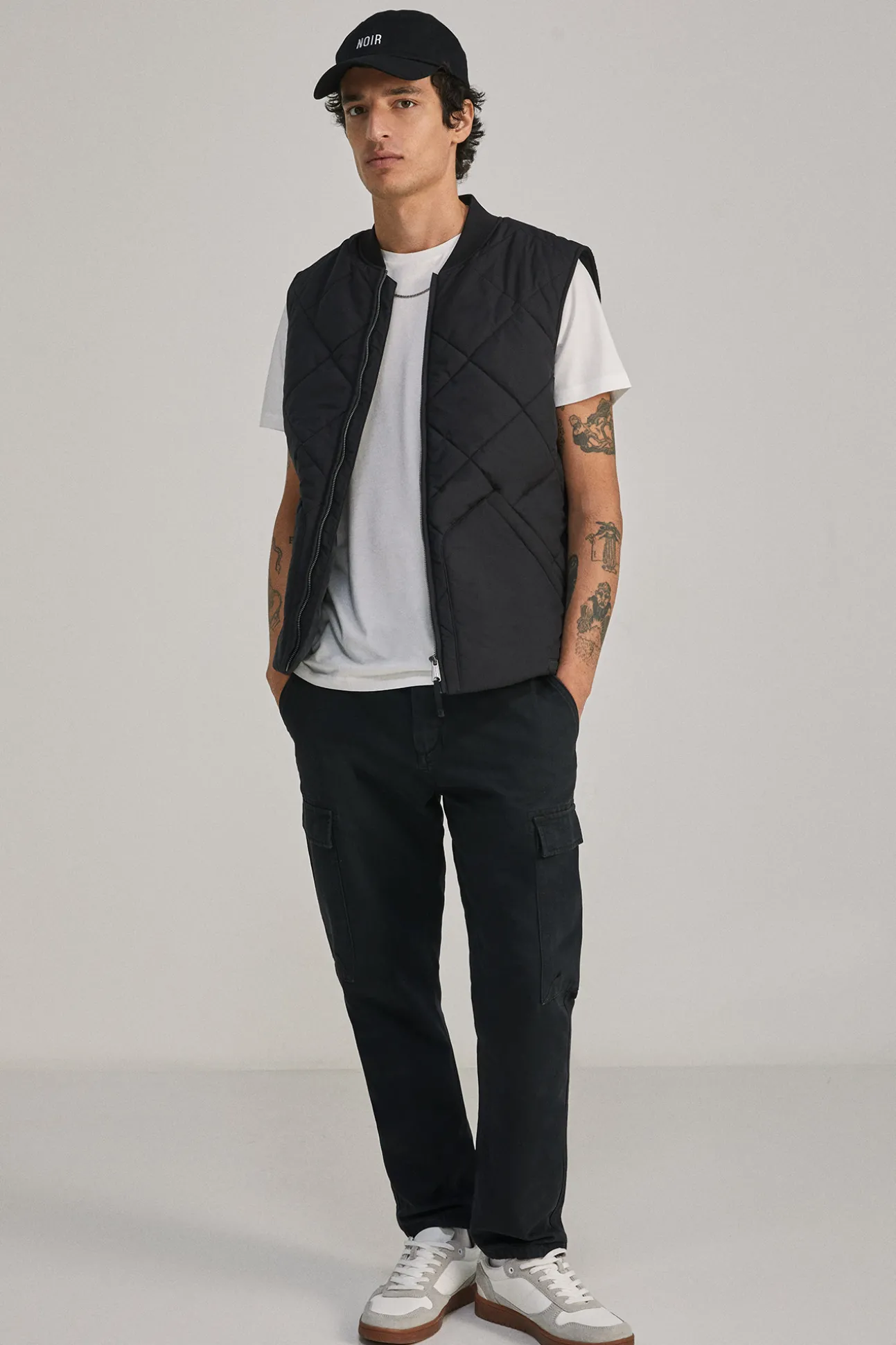 Chaleco Acolchado Cuello Bomber