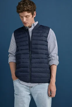 Chaleco Acolchado Cuello Bomber