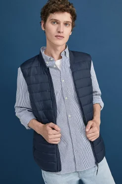 Chaleco Acolchado Cuello Bomber
