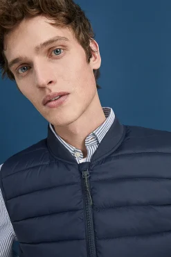 Chaleco Acolchado Cuello Bomber