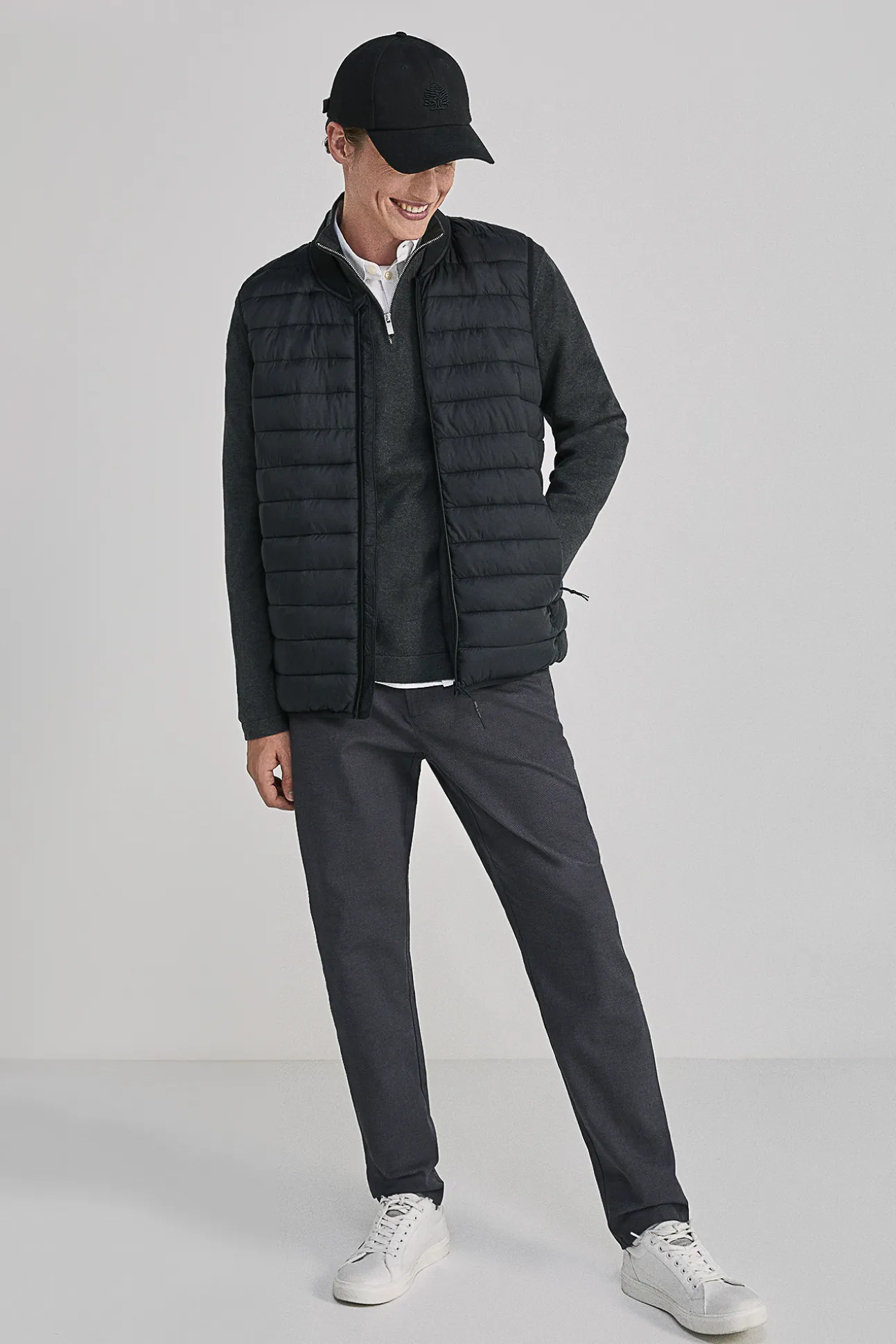 Chaleco Acolchado Cuello Bomber