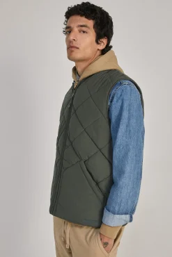 Chaleco Acolchado Cuello Bomber