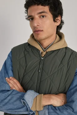 Chaleco Acolchado Cuello Bomber