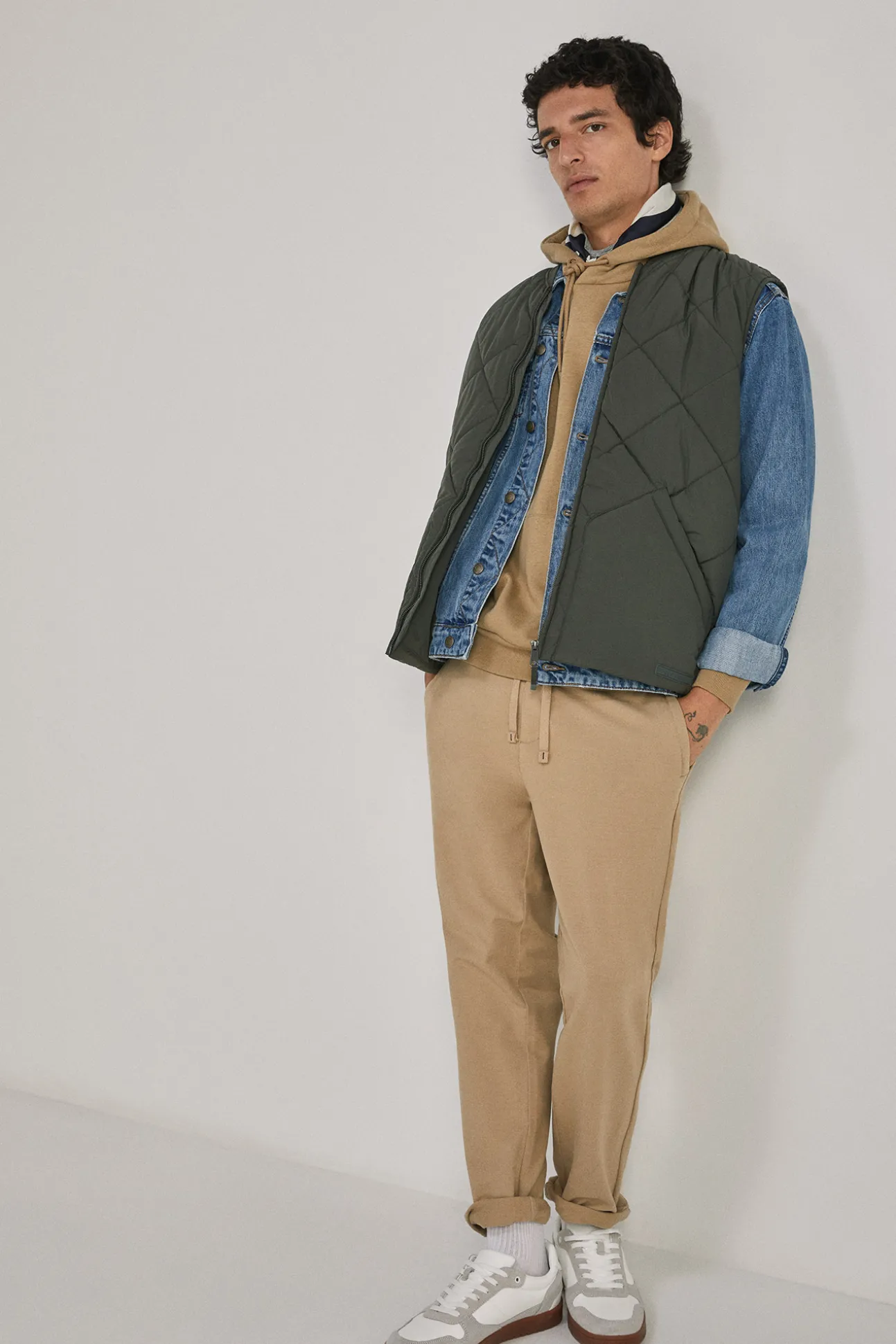 Chaleco Acolchado Cuello Bomber