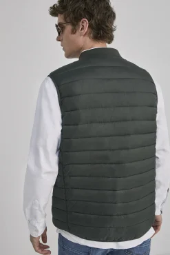 Chaleco Acolchado Cuello Bomber
