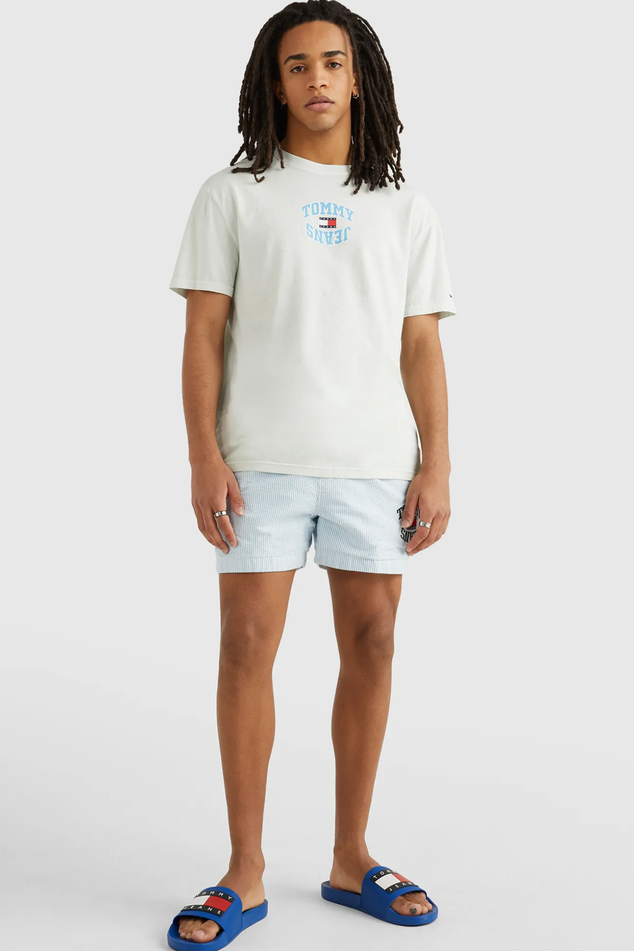 Chanclas Tommy Jeans Flag Azul Electrico