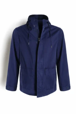 Chaqueta Con Capucha Algodon Lavado