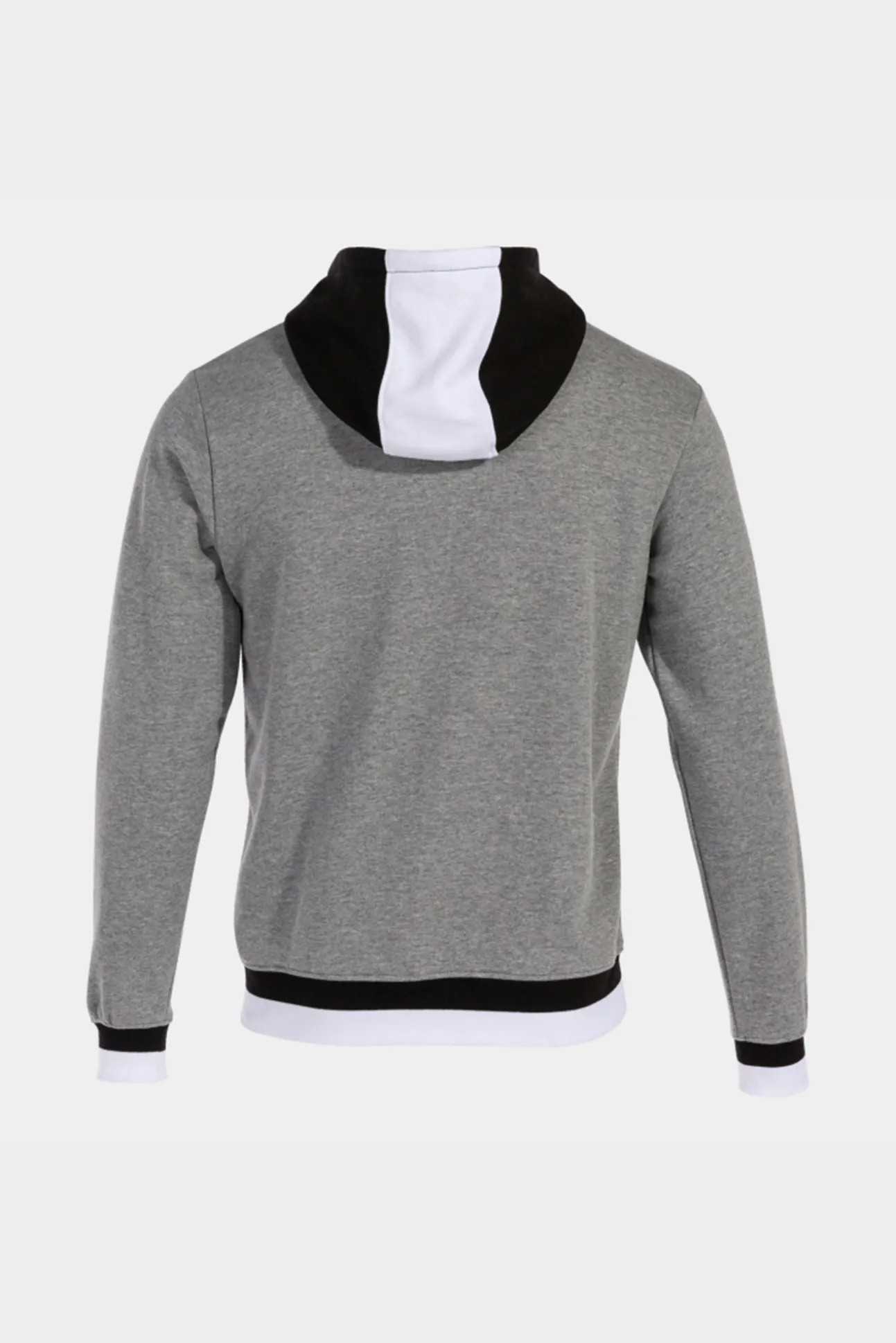 Chaqueta Con Capucha Confort Gris Melange Negro