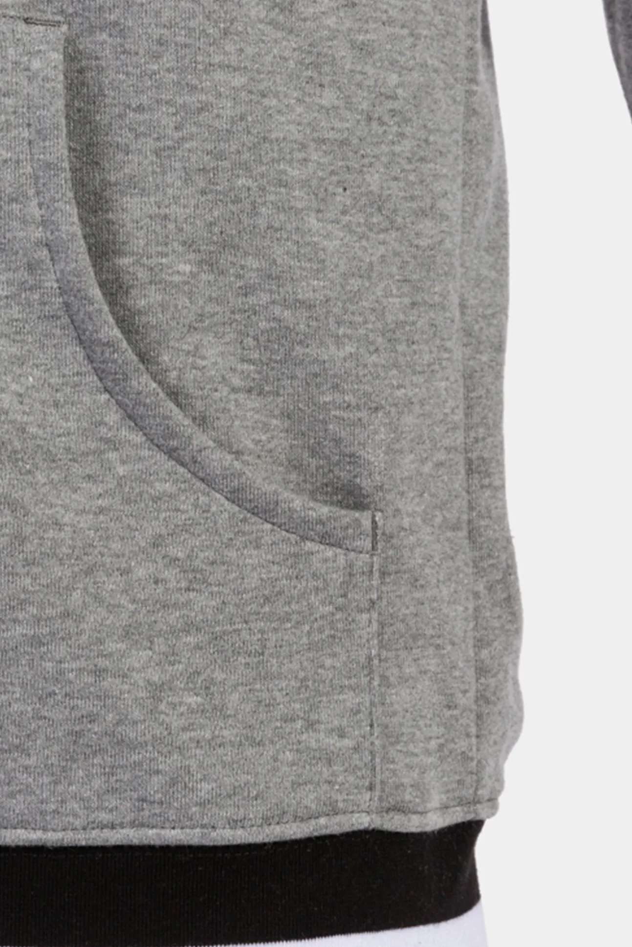 Chaqueta Con Capucha Confort Gris Melange Negro