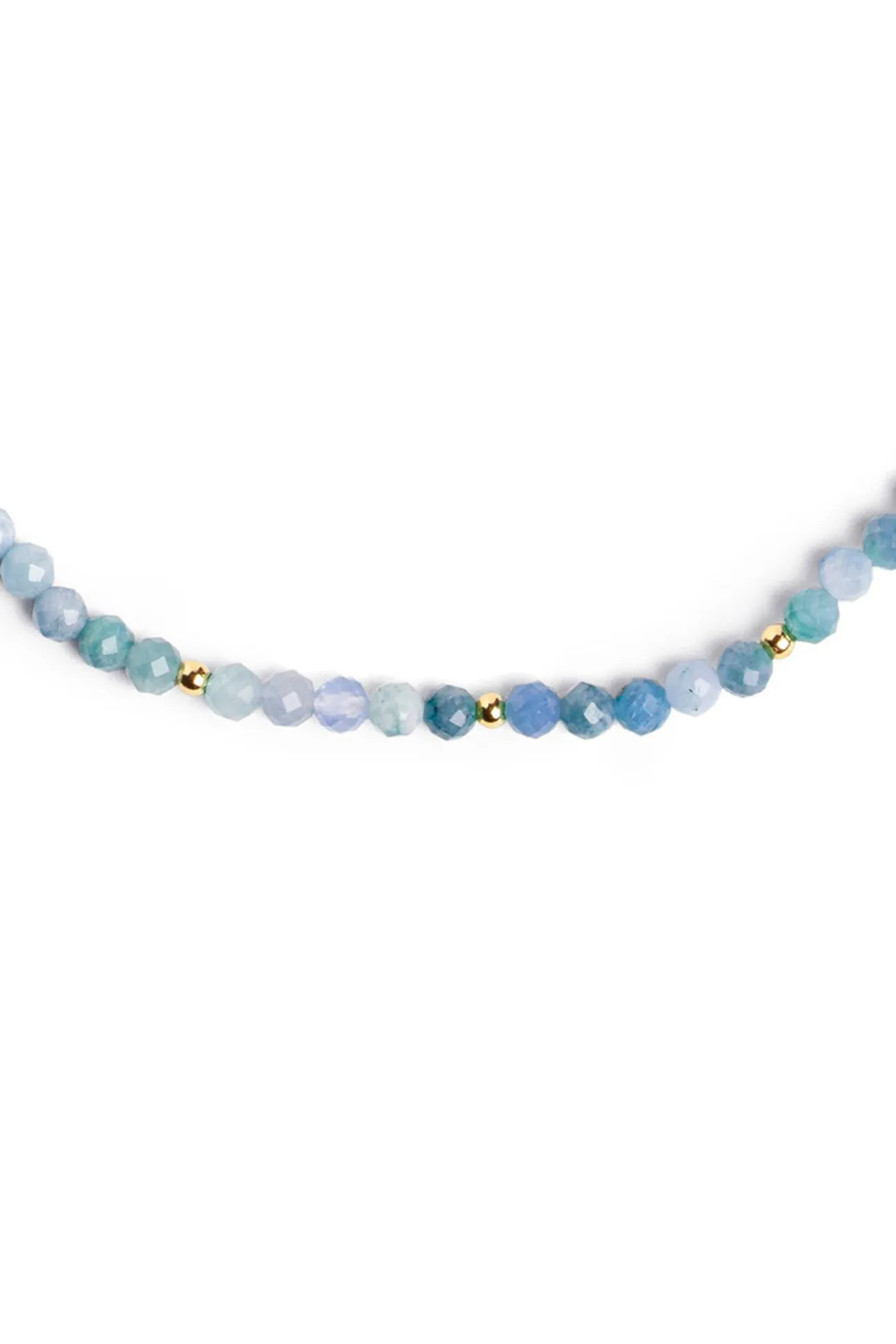 Collar Altea Dots Indigo Oro