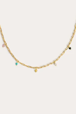 Collar Chic Colors Plata Baño Oro