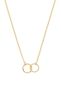 Collar Circles Twist Baño Oro
