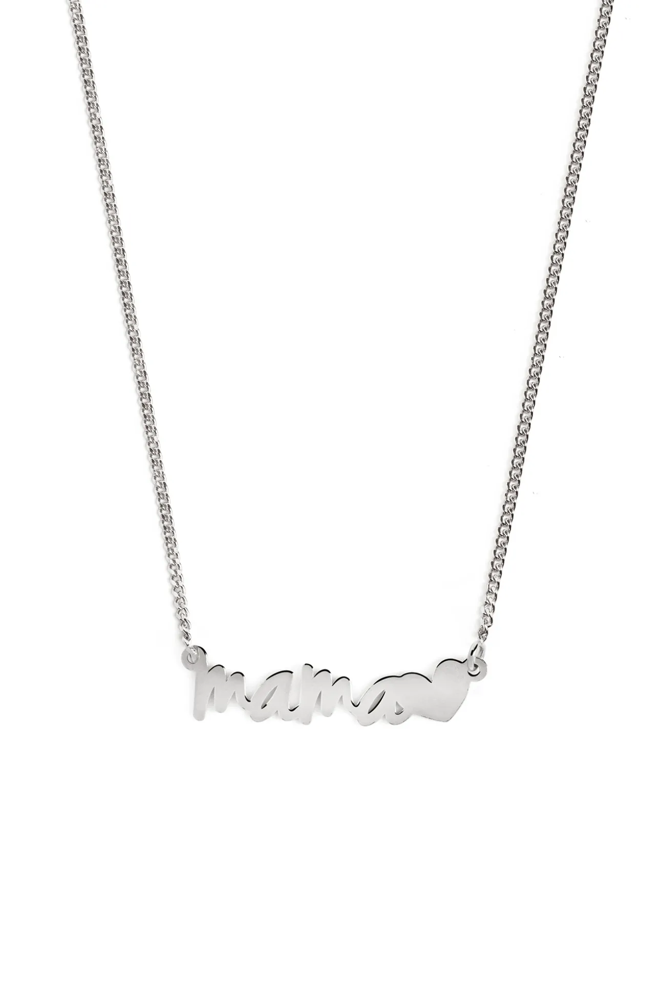 Collar Mama Heart Plata