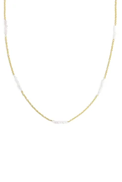 Collar Marea Saline Plata Baño Oro