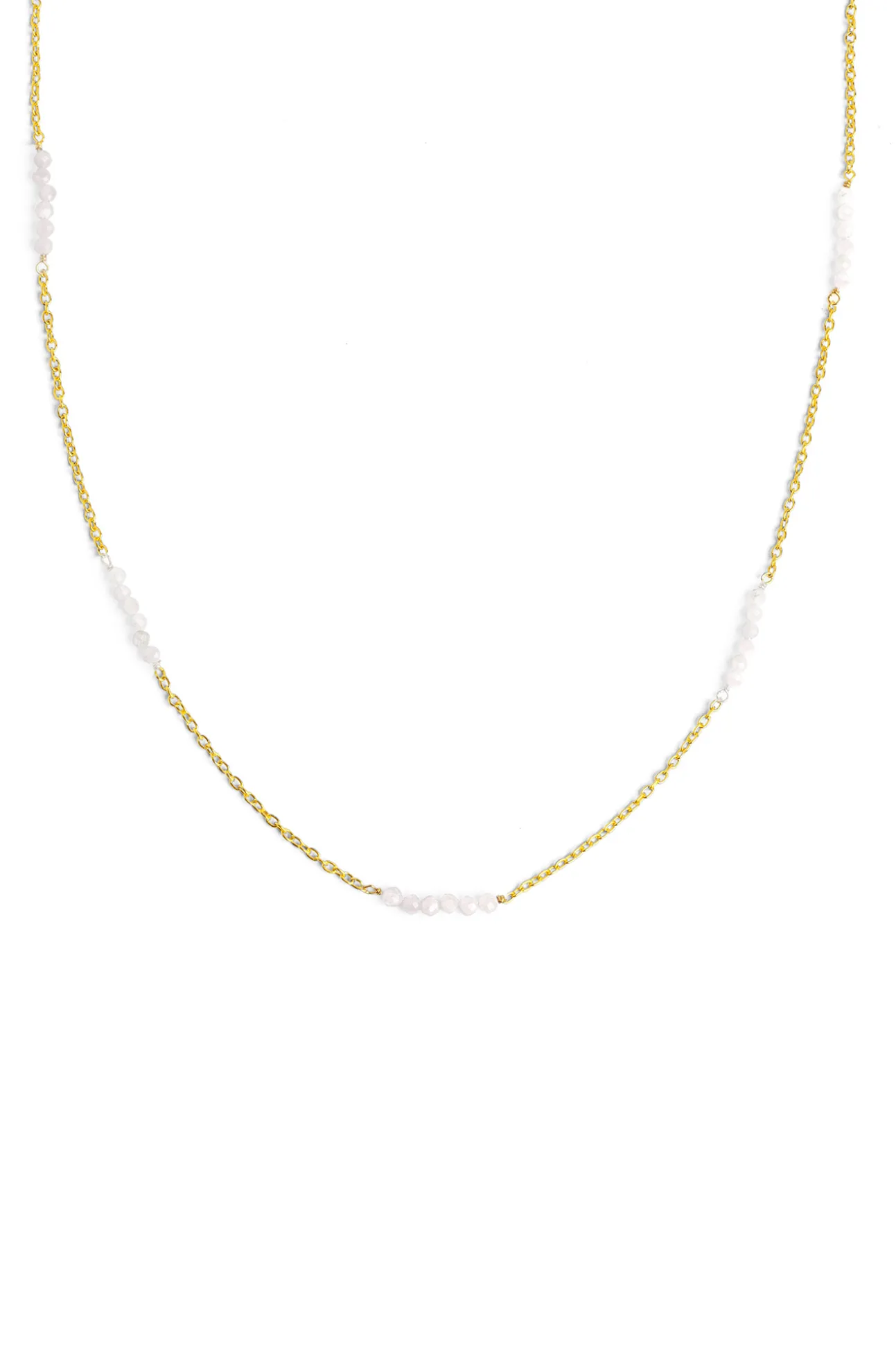 Collar Marea Saline Plata Baño Oro