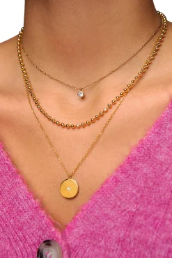 Collar Single Diamond Oro