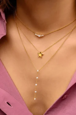 Collar Single Star Oro