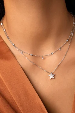 Collar Single Star Plata