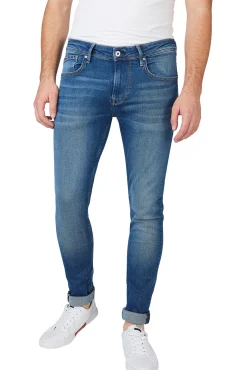 Denim De Hombre Skinny, Tiro Bajo.