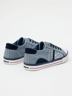 Deportiva Casual De Lona Con Puntera