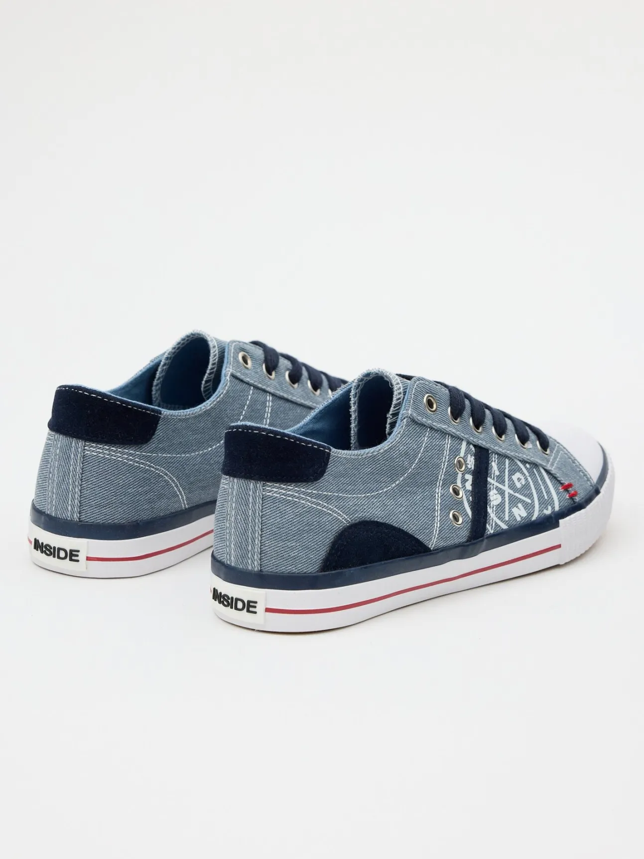 Deportiva Casual De Lona Con Puntera