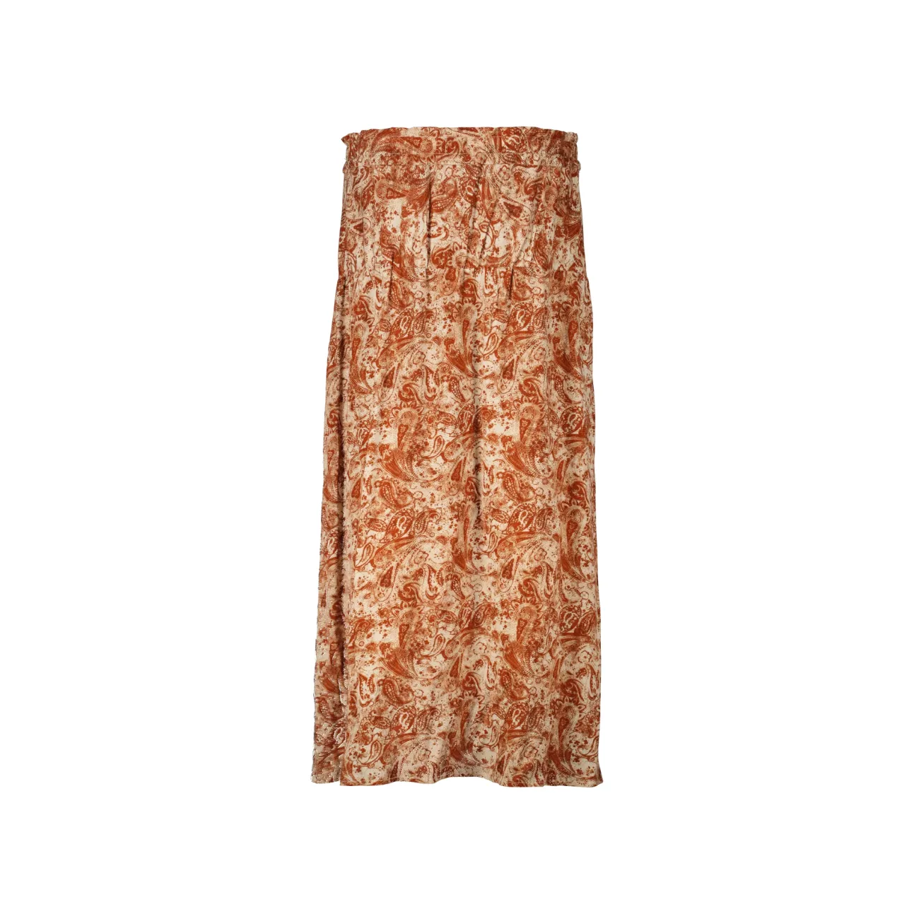 Falda Capa Estampada Con Frunces