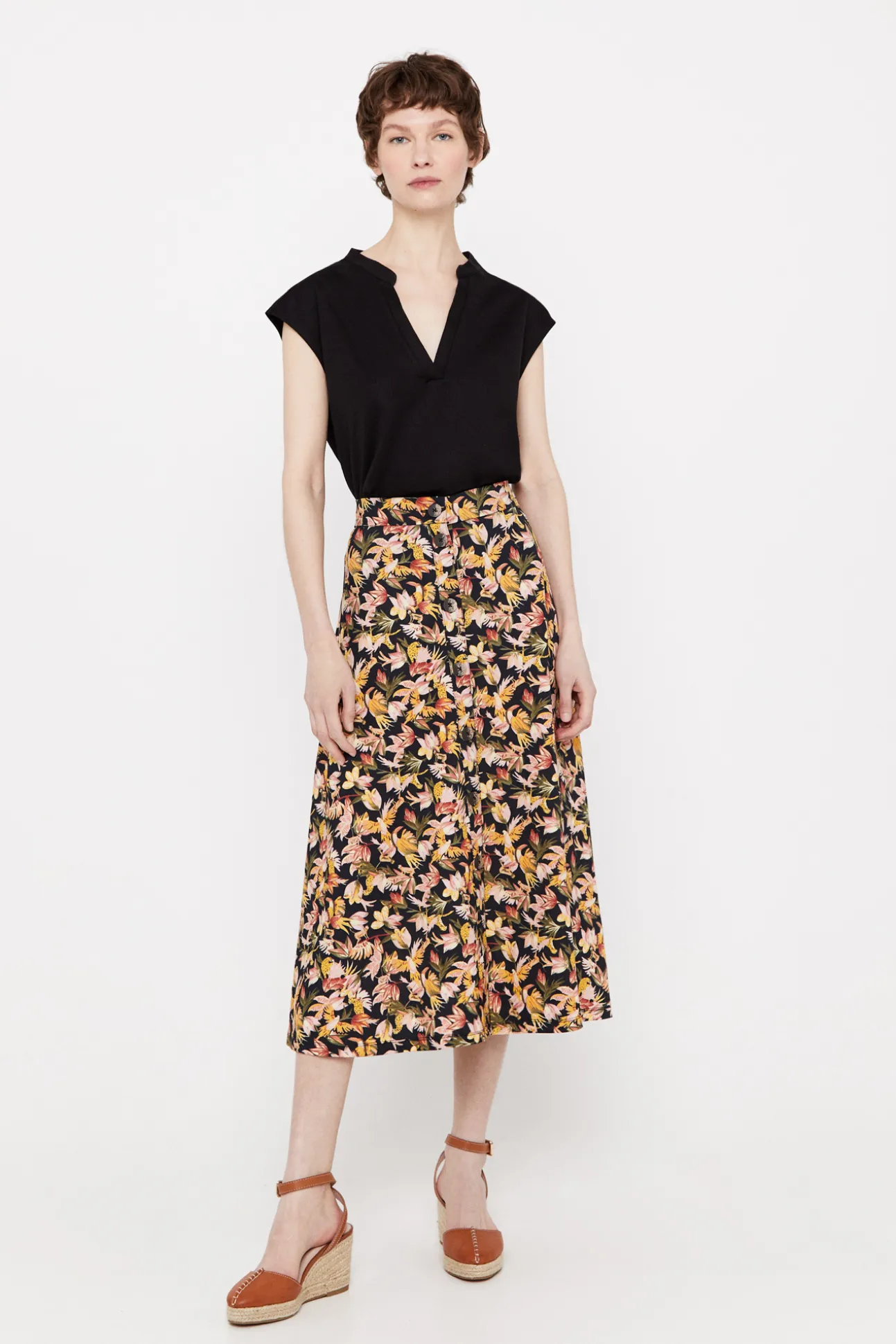 Falda Capa Midi