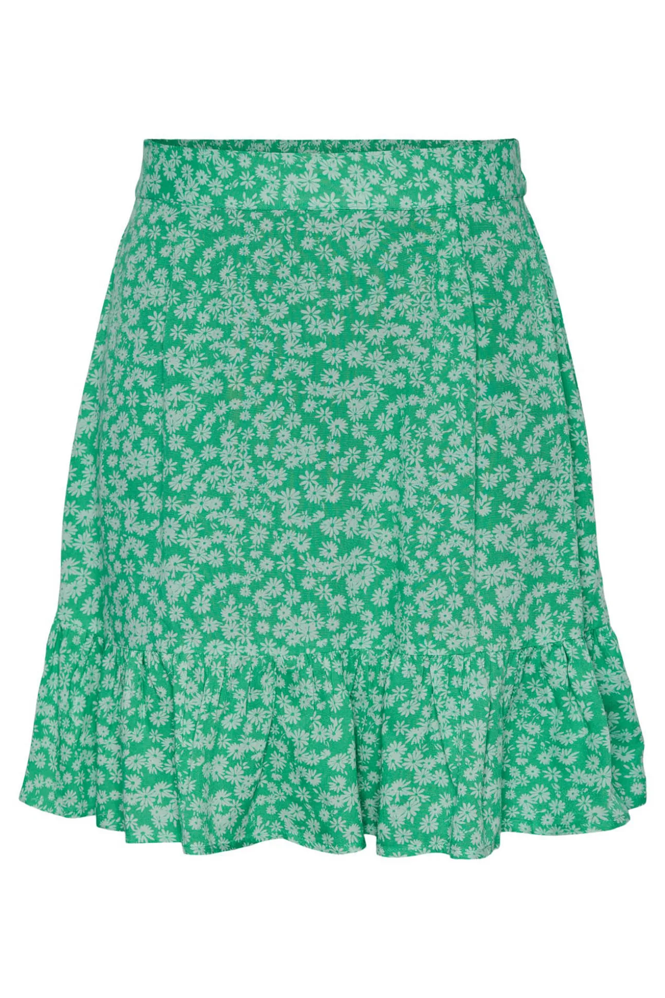 Falda Corta Con Volante.