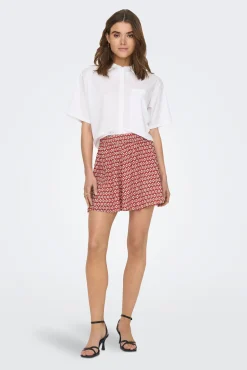 Falda Corta Fluida Estampada