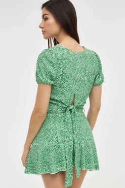 Falda Corta Volante Estampada
