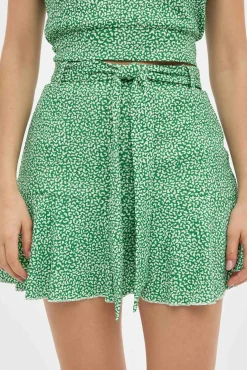 Falda Corta Volante Estampada