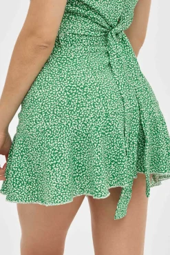 Falda Corta Volante Estampada