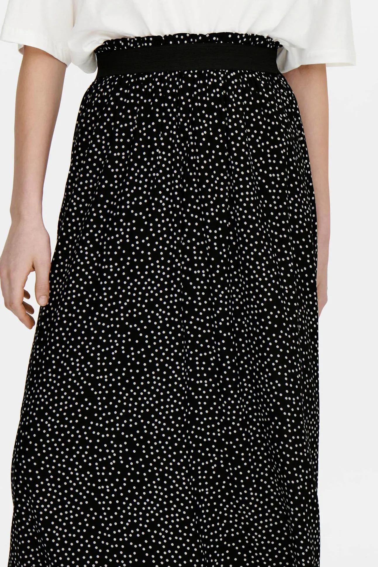 Falda Larga Estampada Cintura Elastica