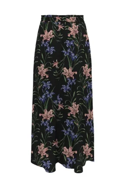Falda Larga Estampada Cintura Elastica