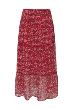 Falda Larga Estampada Gasa