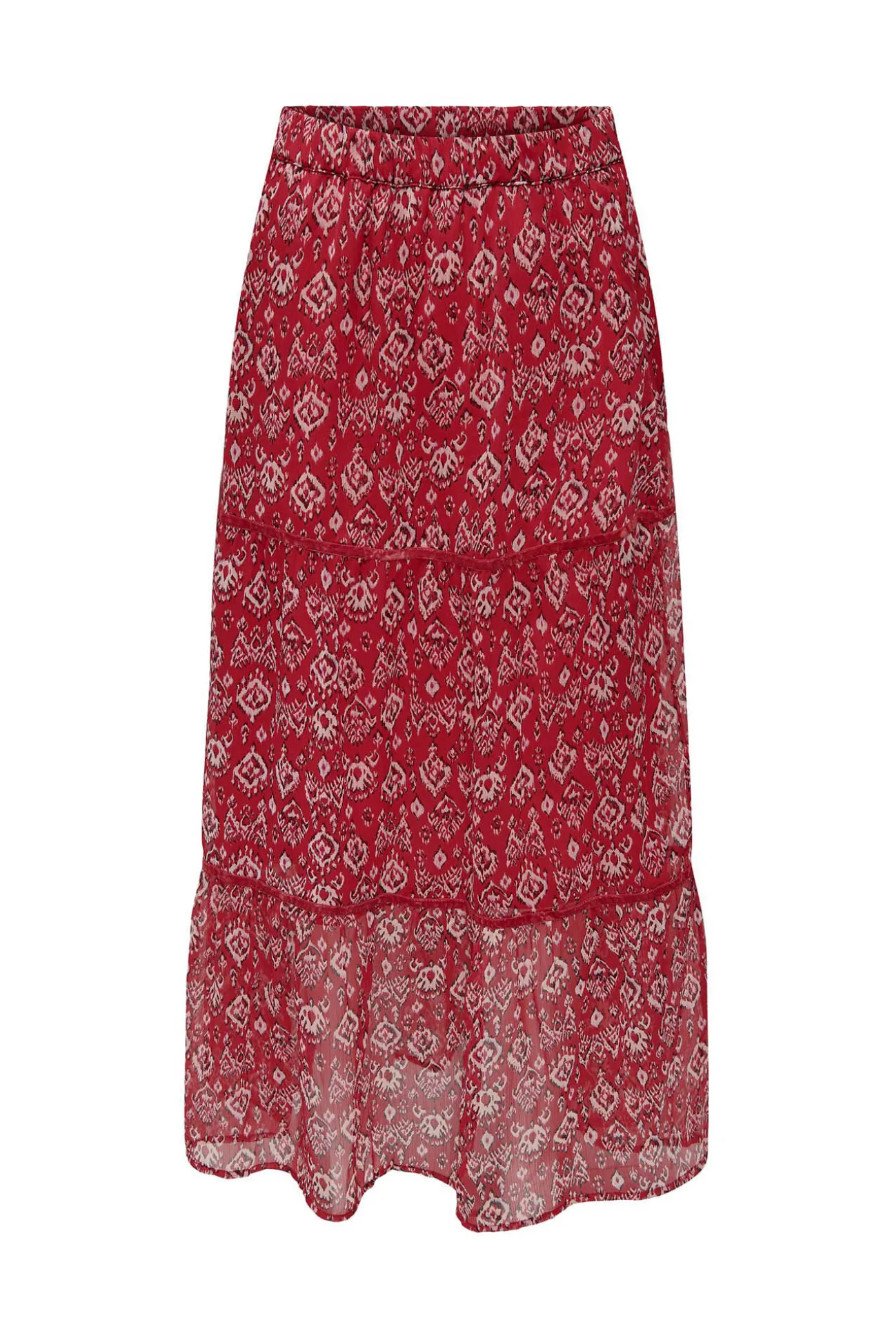 Falda Larga Estampada Gasa