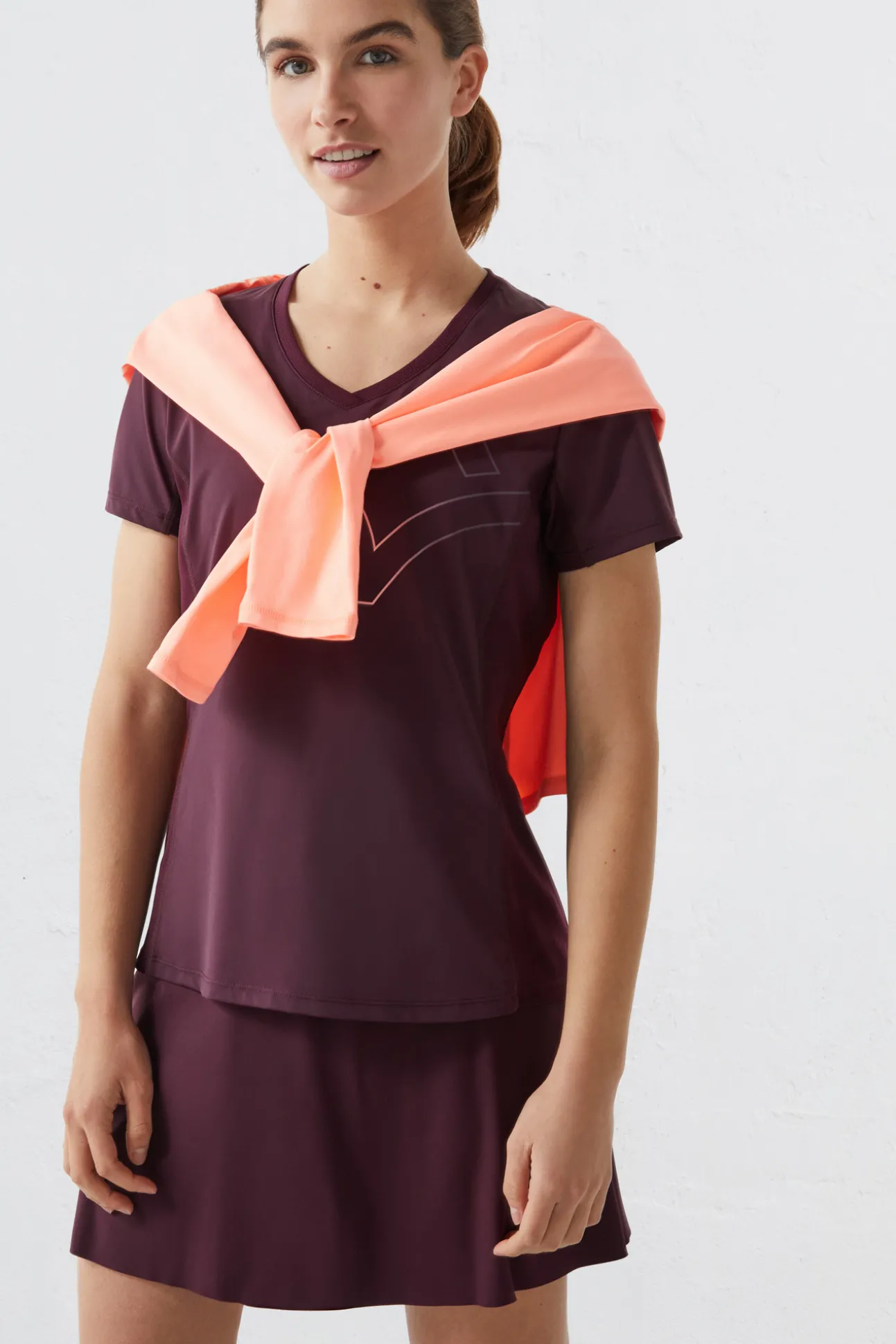 Falda Malla Interior Morado