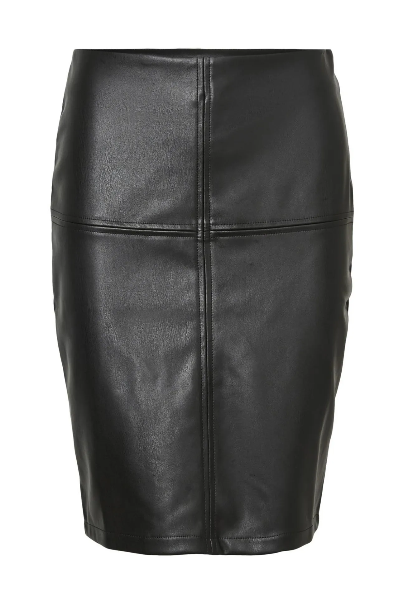 Falda Midi De Polipiel