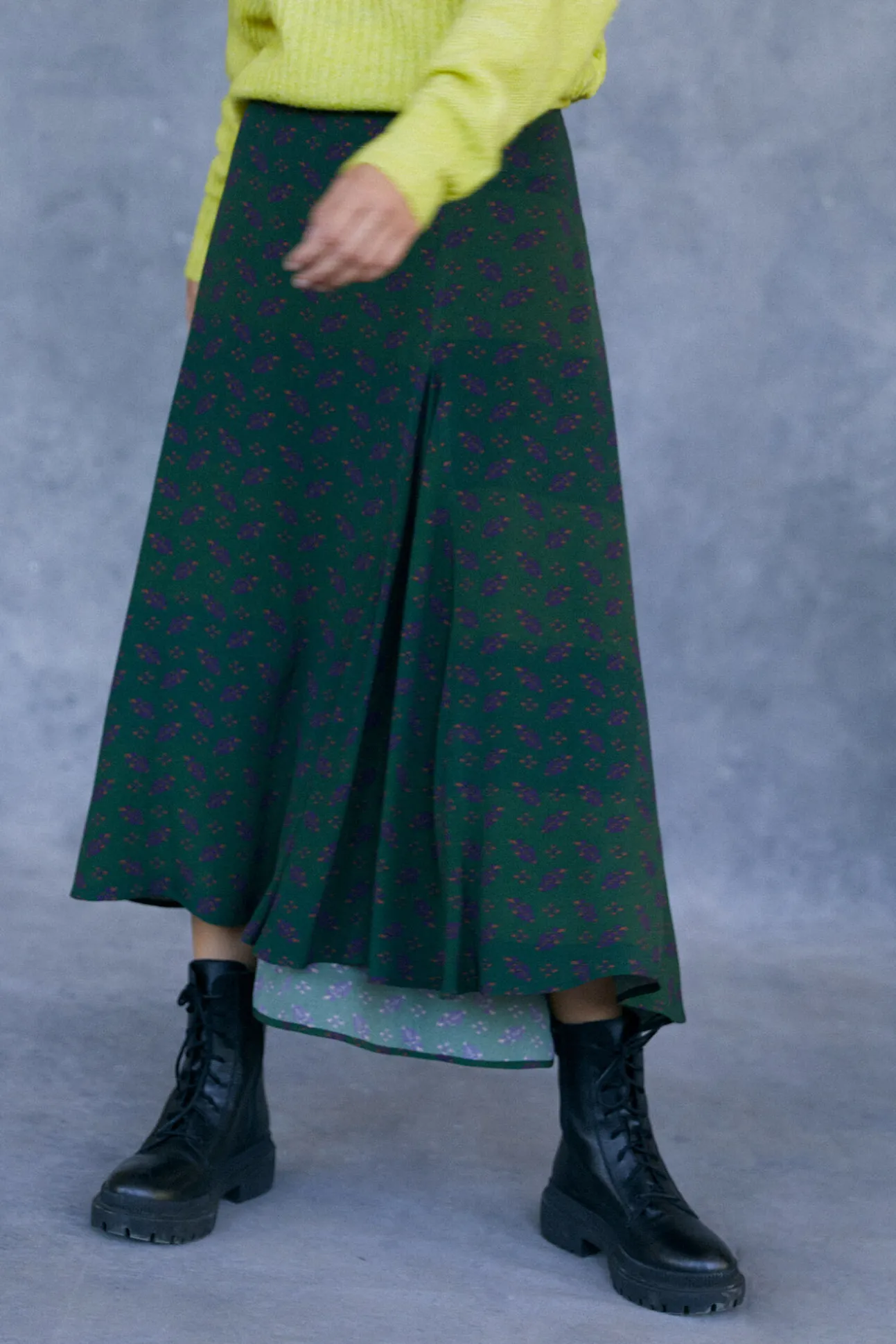 Falda Midi Estampada