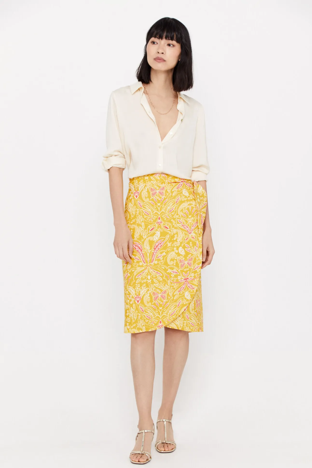 Falda Midi Estampada