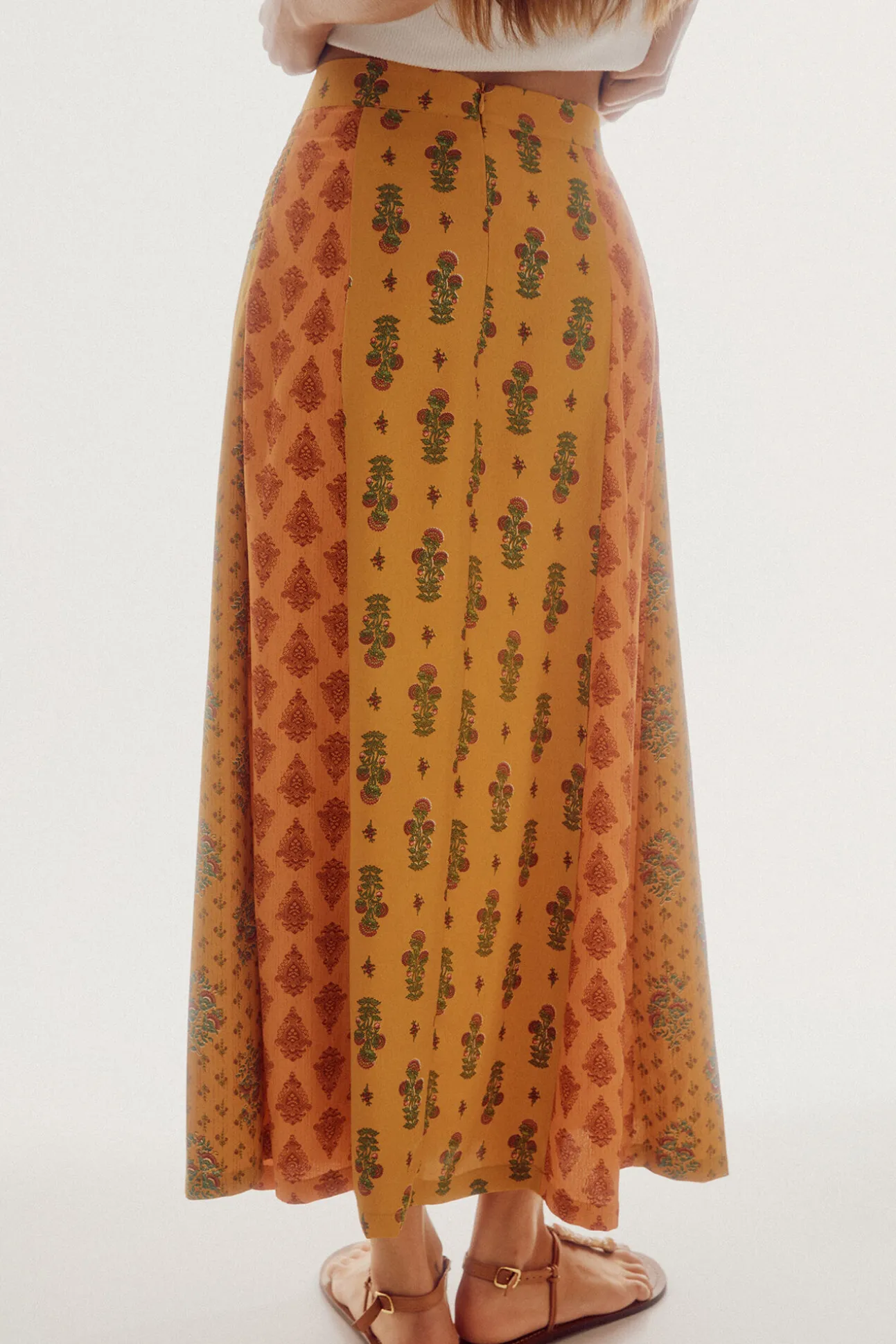 Falda Midi Estampada