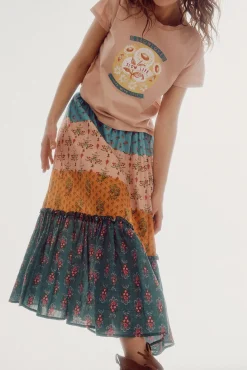 Falda Midi Estampada