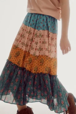 Falda Midi Estampada