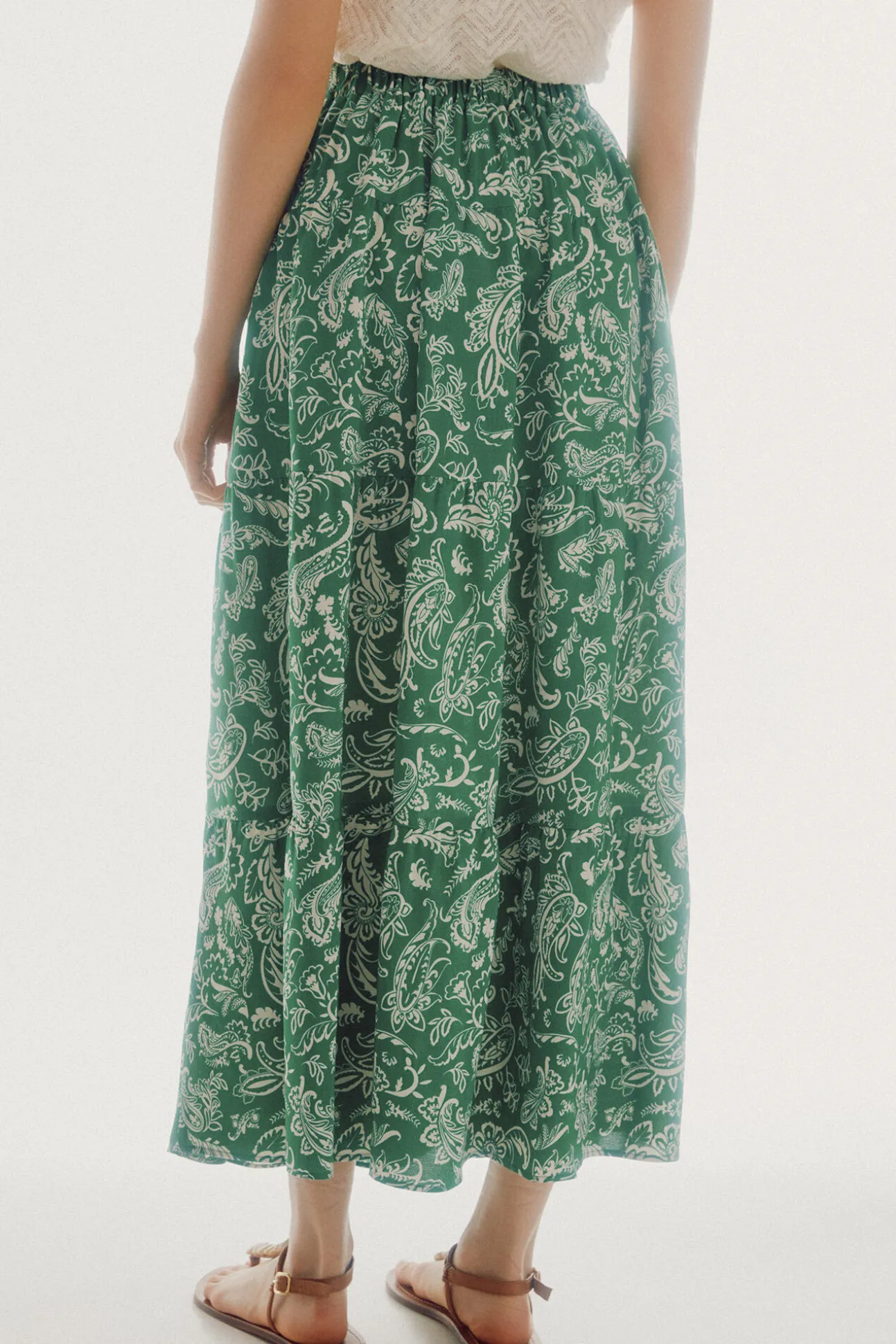 Falda Midi Estampada
