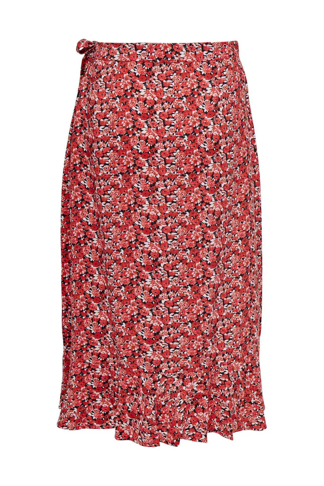 Falda Midi Estampada Cruzada
